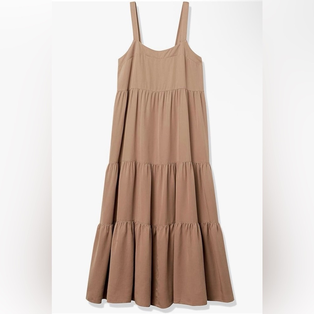 Chic Tan Maxi Dress for Women - Picture 4 of 14